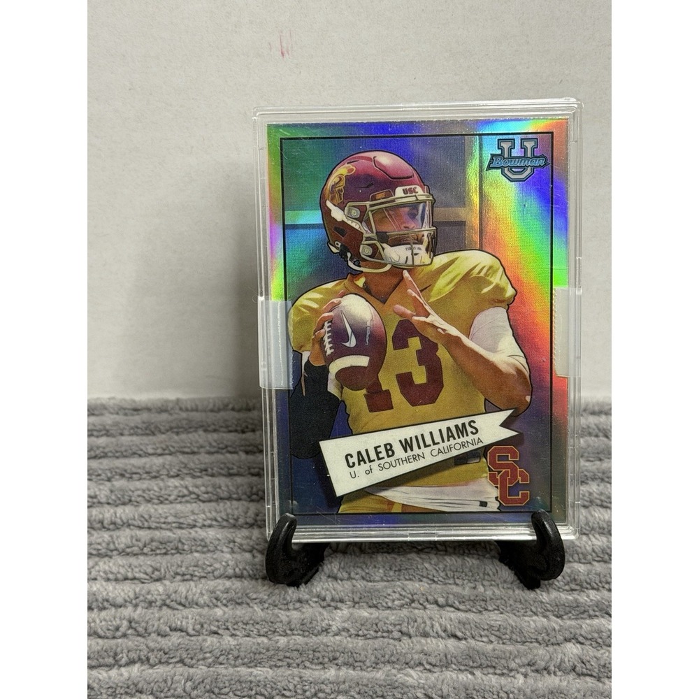Caleb Williams 2022 Bowman U Chrome # 52BF-4 USC Rookie Card - Picture 2 of 4